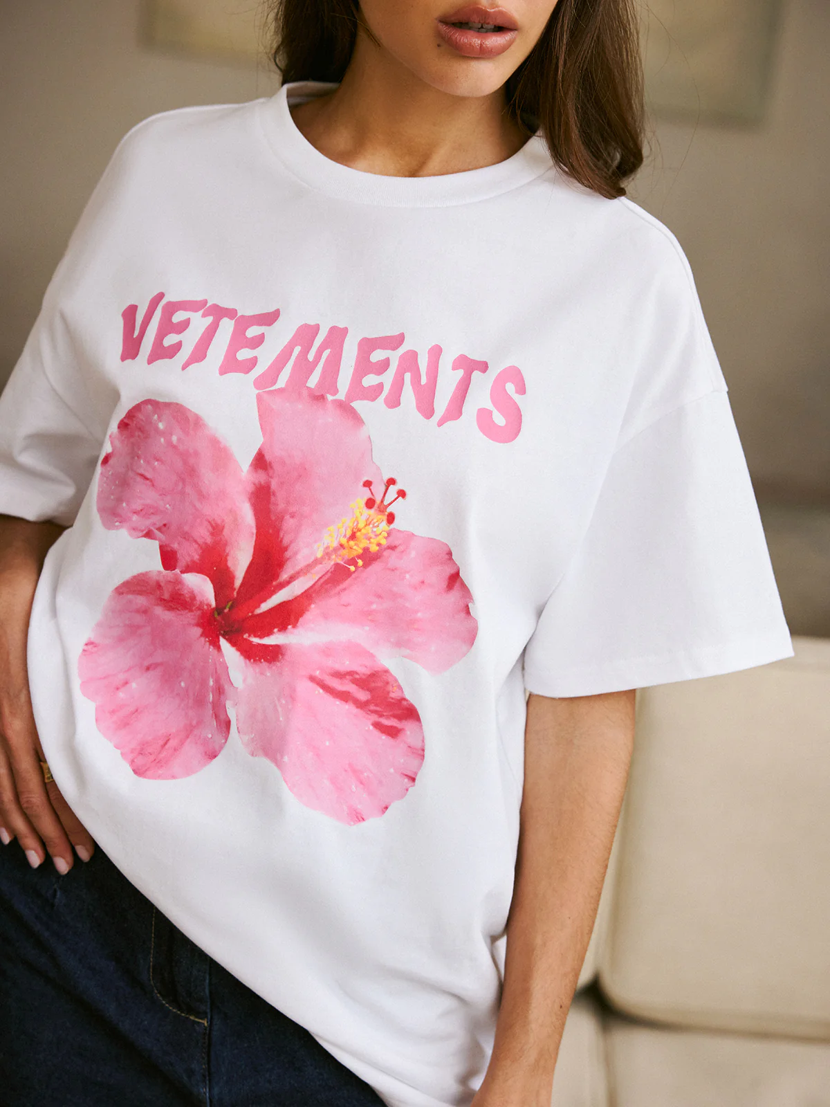 Cotton Crew Neck Print T-Shirt - Takermore