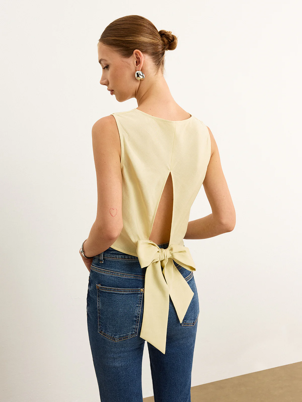 Tie-Back Bow Tank Top - Takermore