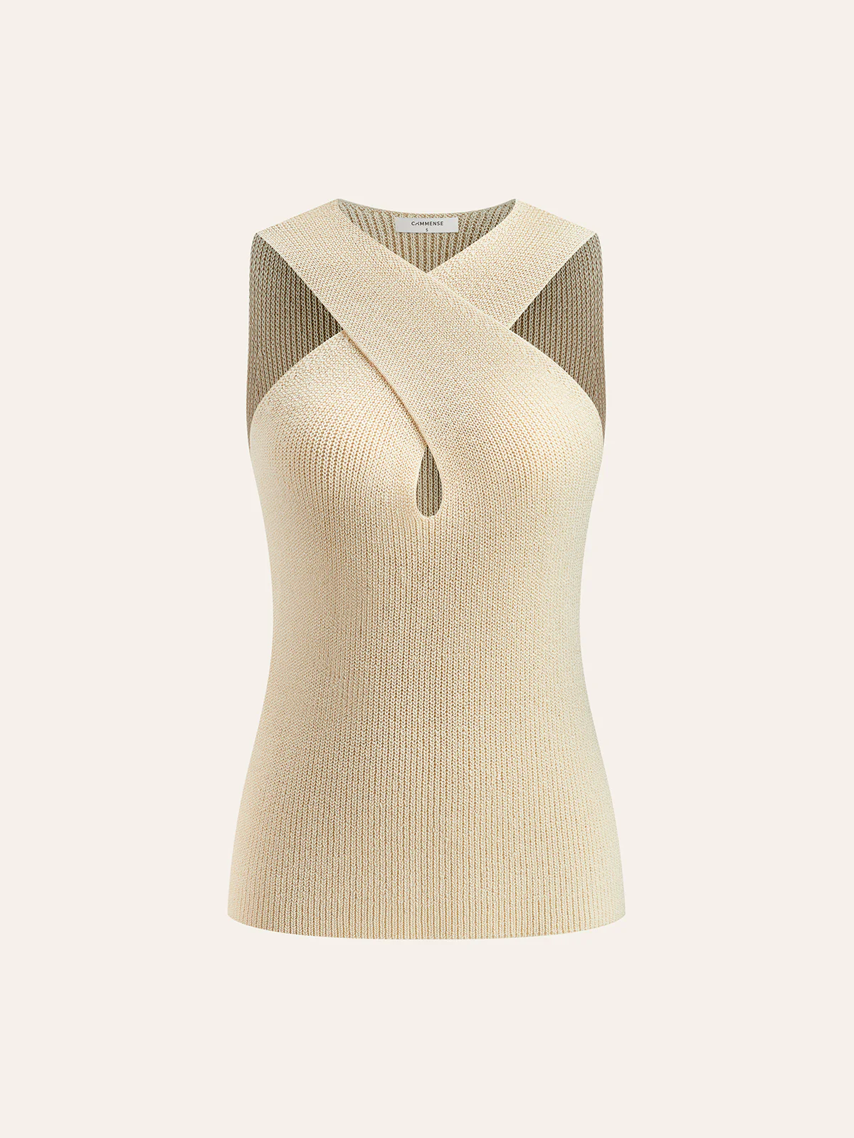 Halter Cross-Over Collar Tank Top - Takermore