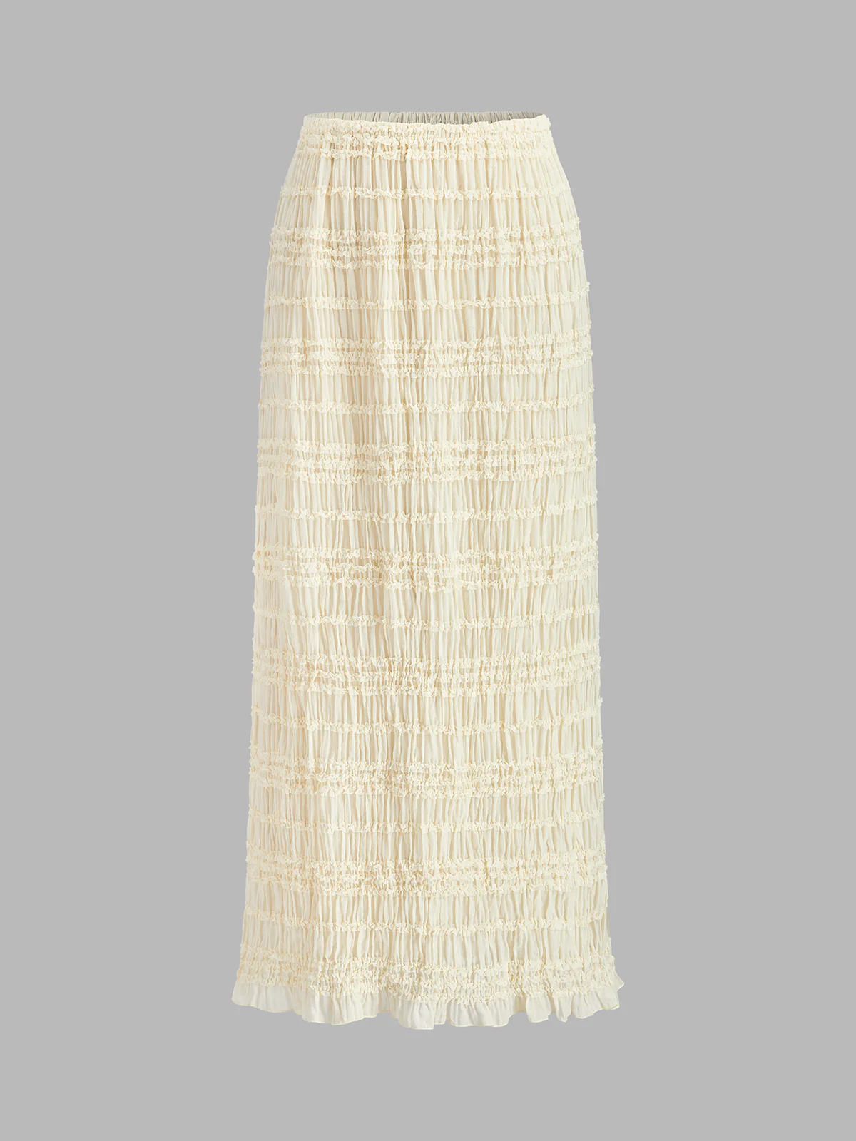 Ruffled Crop Top Skirt Set - Takermore