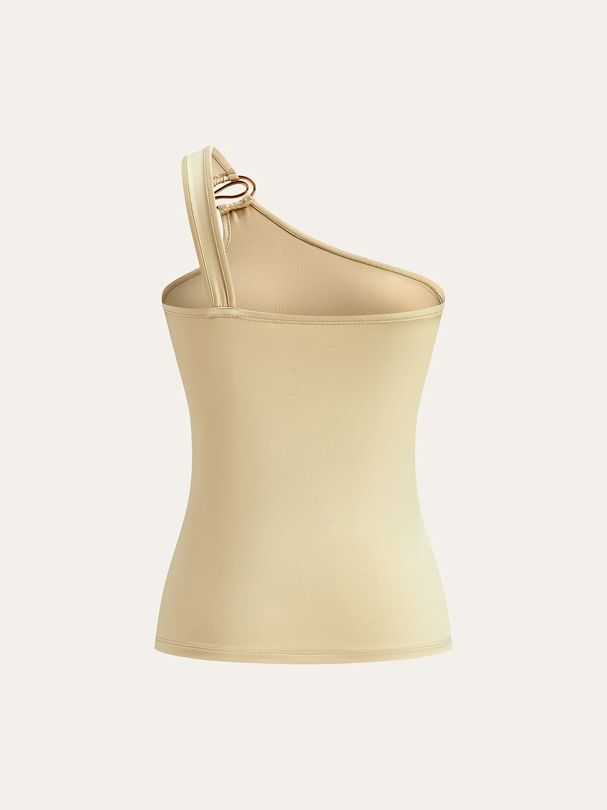 One-Shoulder Ring-Detail Tank Top - Takermore