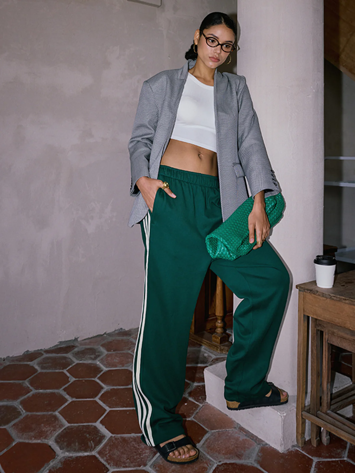 Casual Striped Patchwork Pants - Takermore