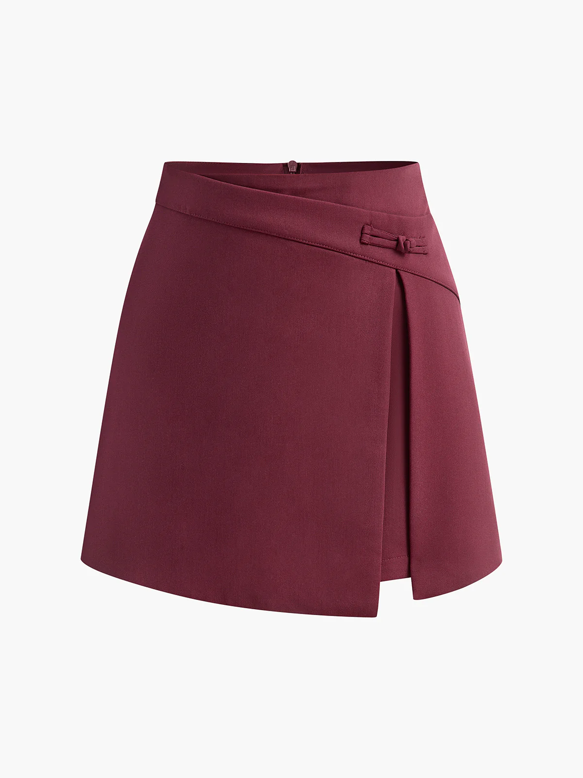 Asymmetrical Split Mini Skirt - Takermore