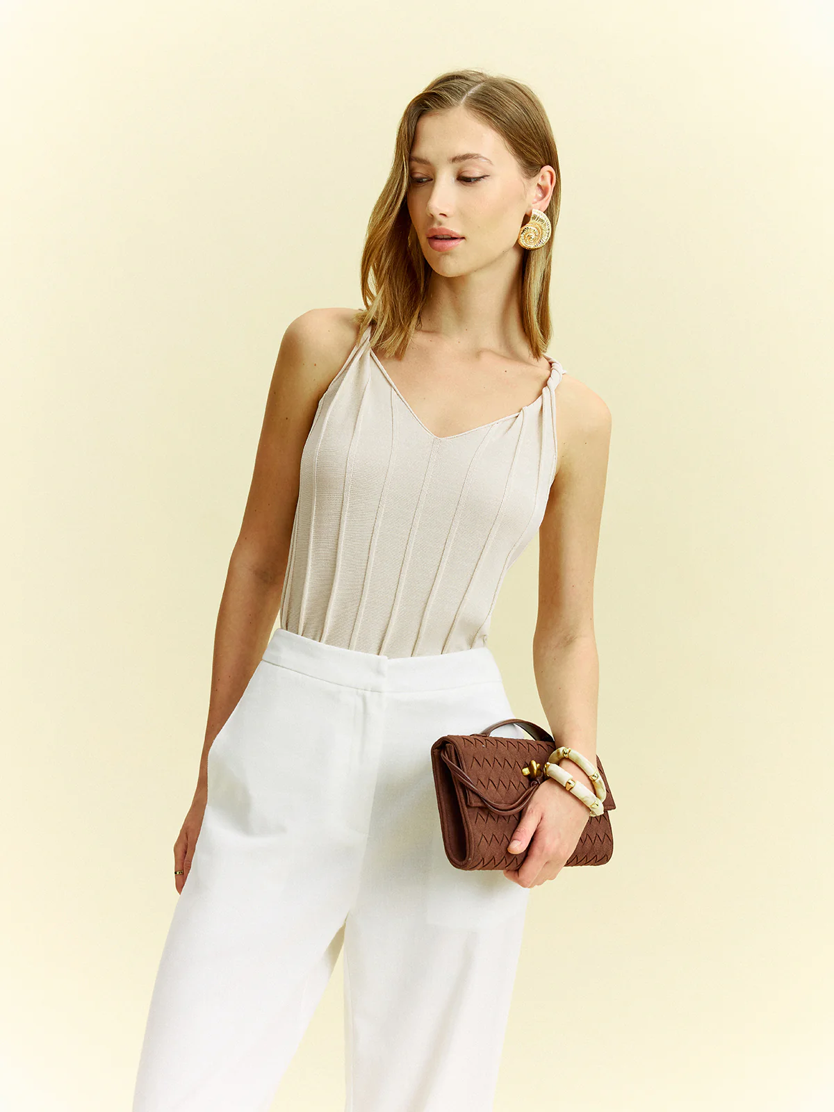 Knotted Strap Tank Top - Takermore