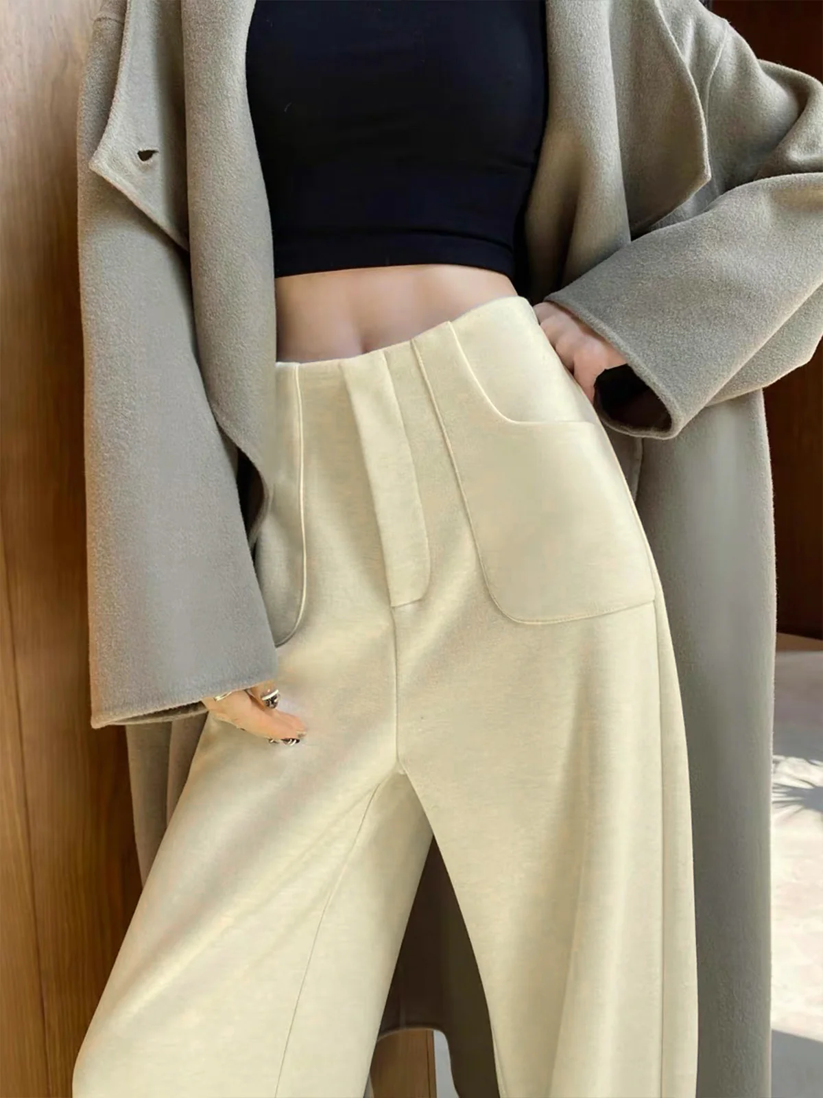 Casual Corduroy Pants Without Belt - Takermore