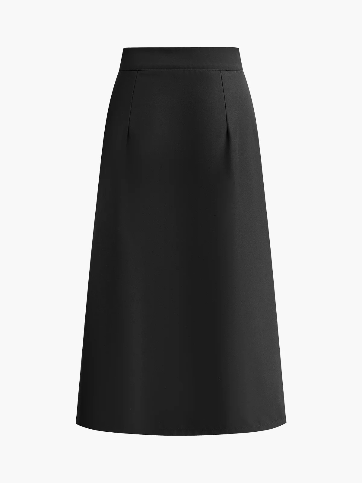 Metal Button Midi Skirt - Takermore