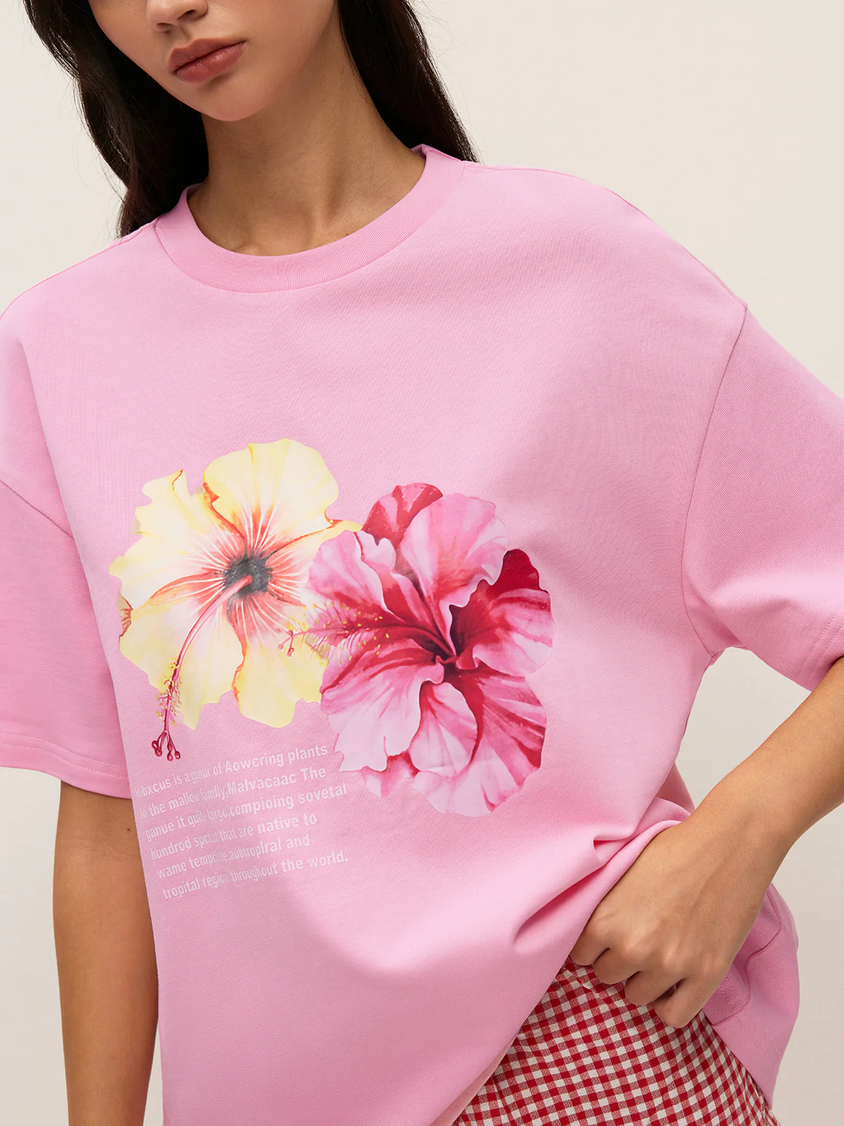 Cotton Floral Graphic Oversized T-Shirt - Takermore