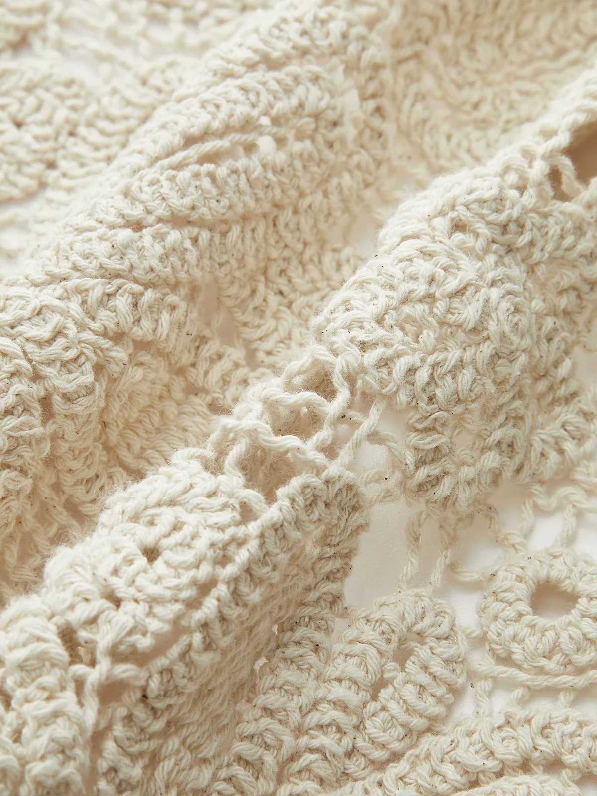 Cotton Crochet Lace Sheer Vest Top - Takermore