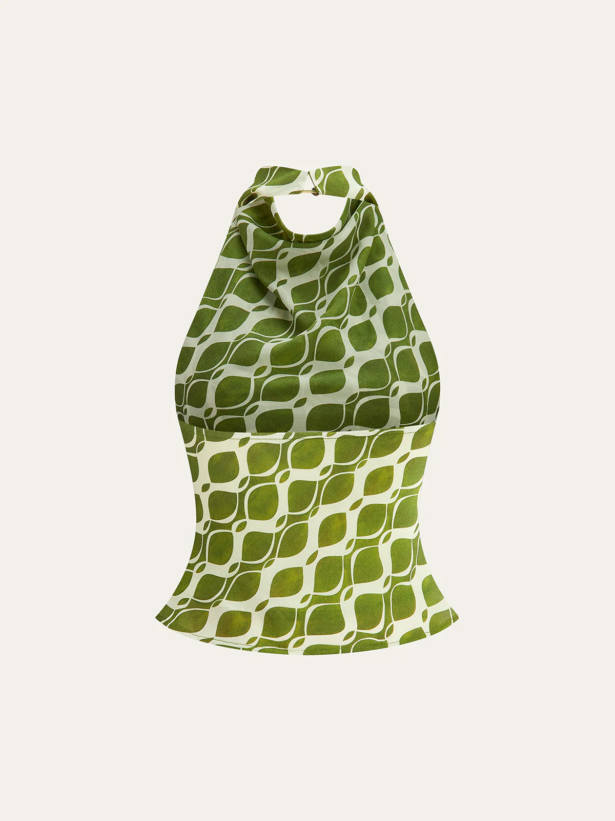 Printed Halter Neck Top - Takermore