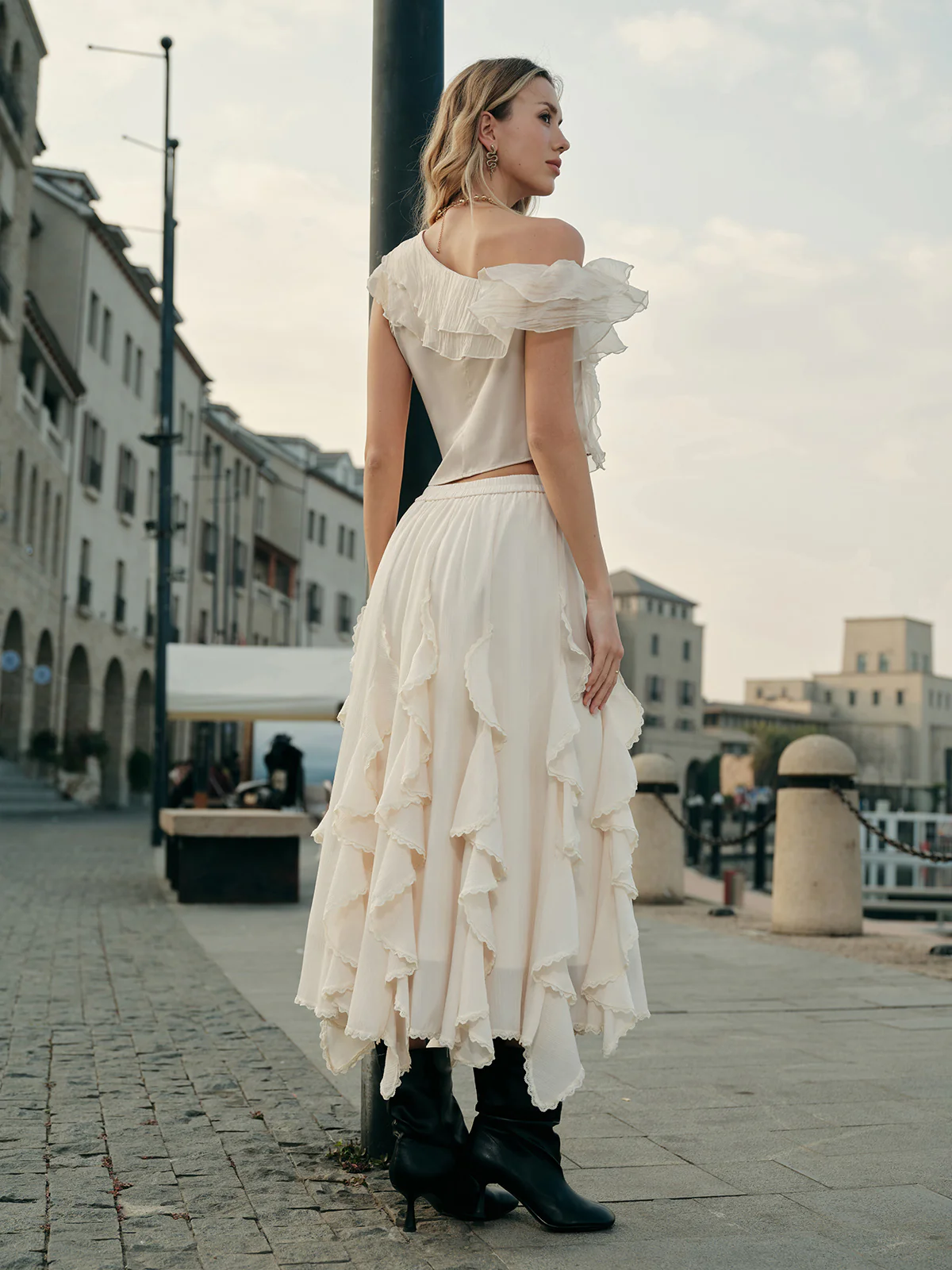 Flowy Ruffled Skirt - Takermore