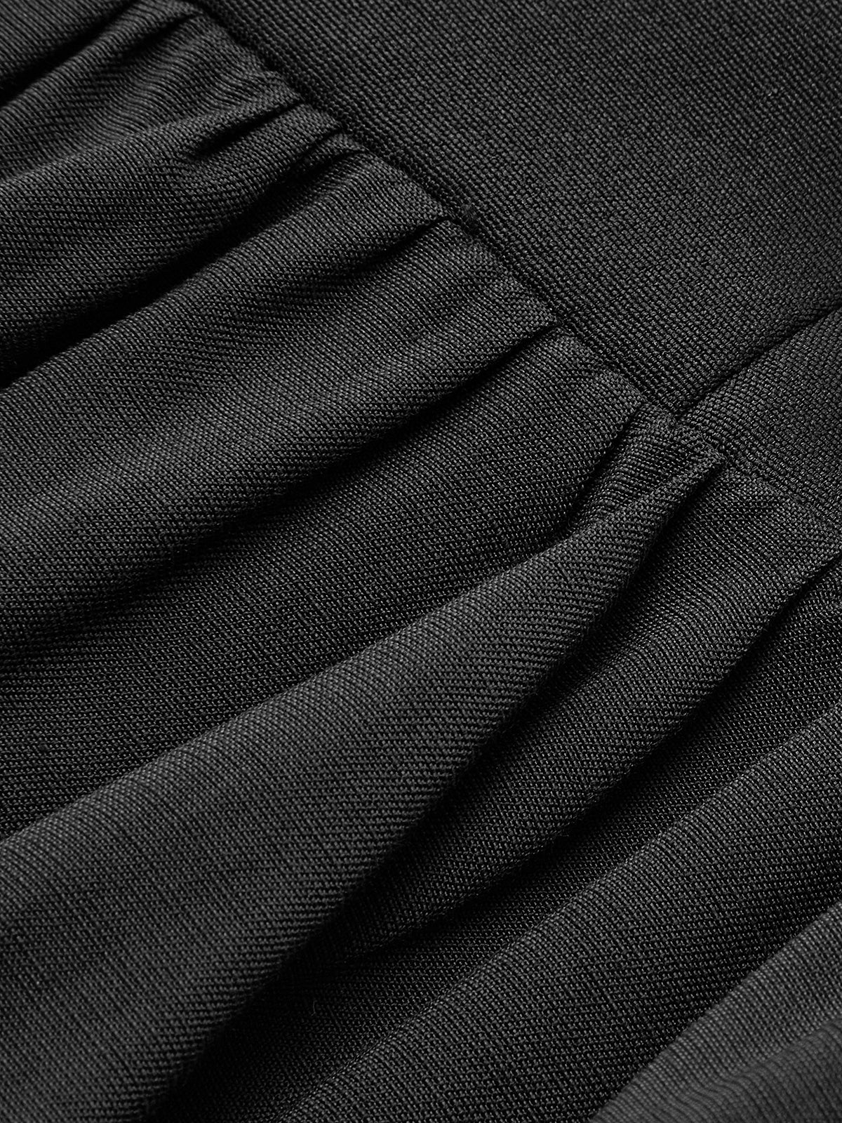 Bud Waist Pleated Panel Mini Skirt - Takermore