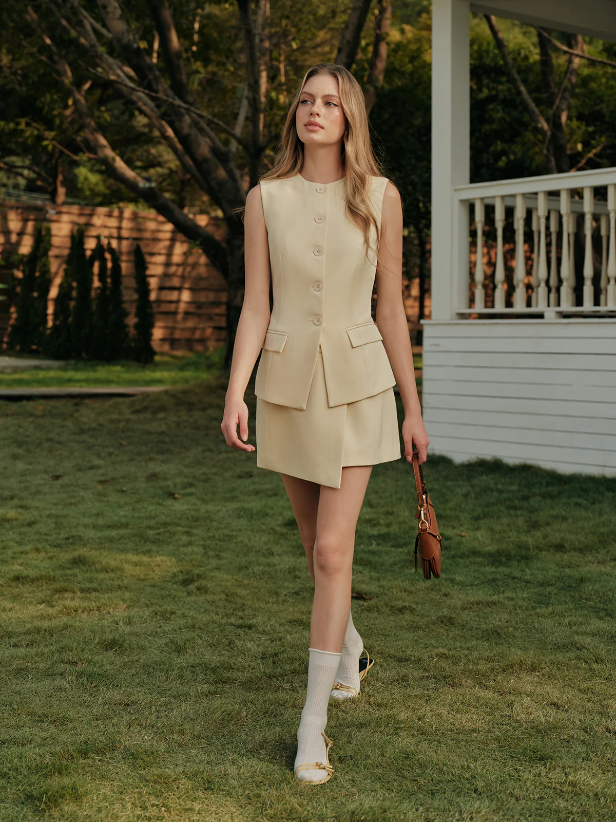 Asymmetrical Wrap High Waist Skirt - Takermore