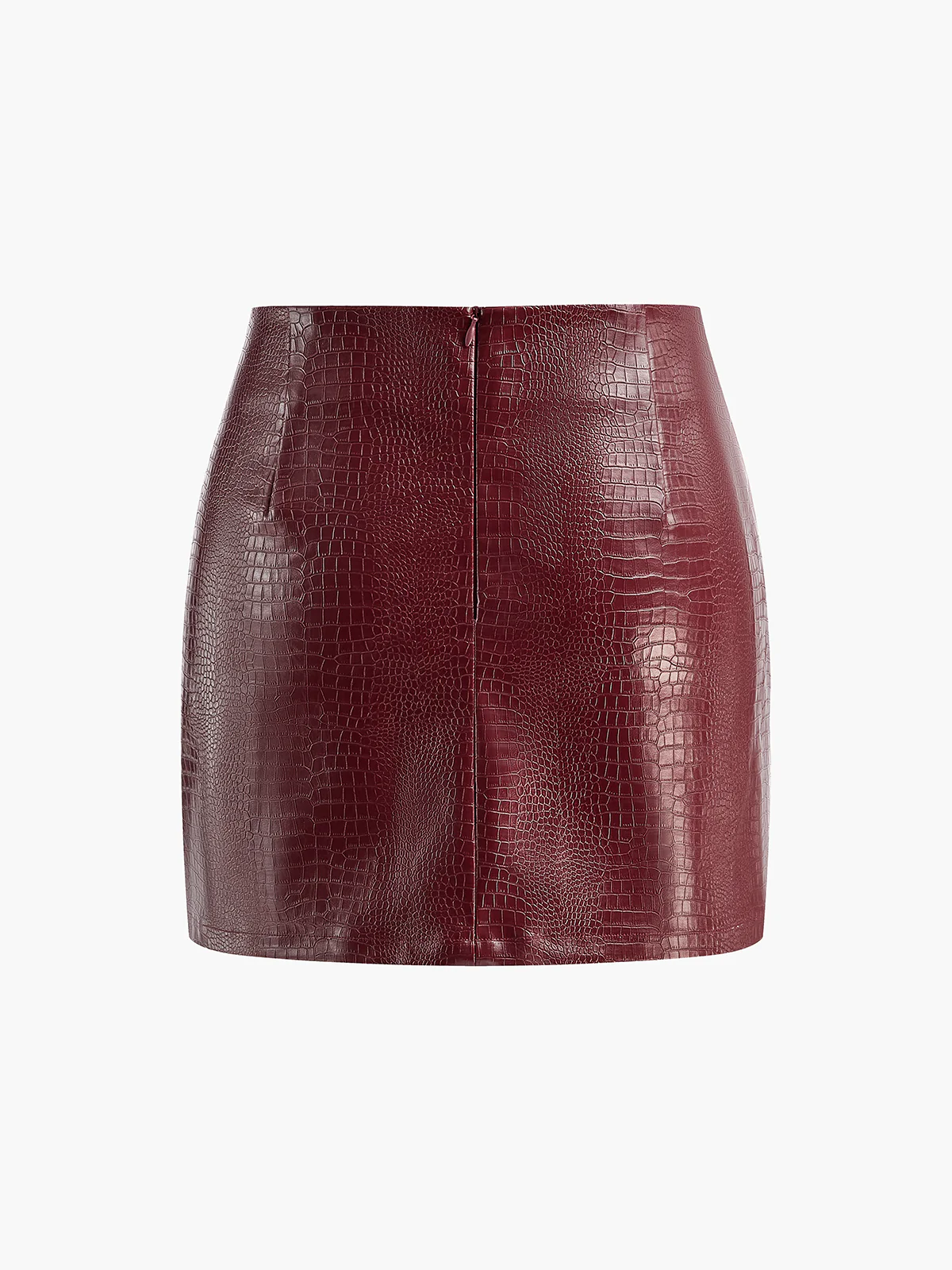 Faux Leather Textured Mini Skirt - Takermore