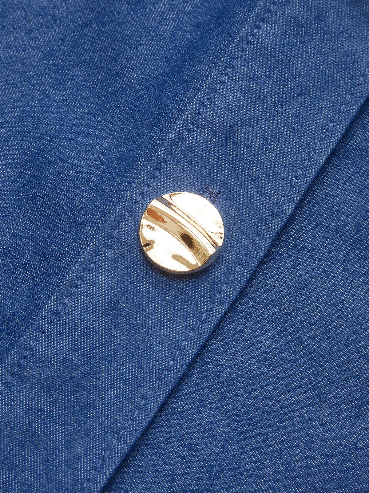 Ruched Polo-Collar Button-Front Midi Dress - Takermore