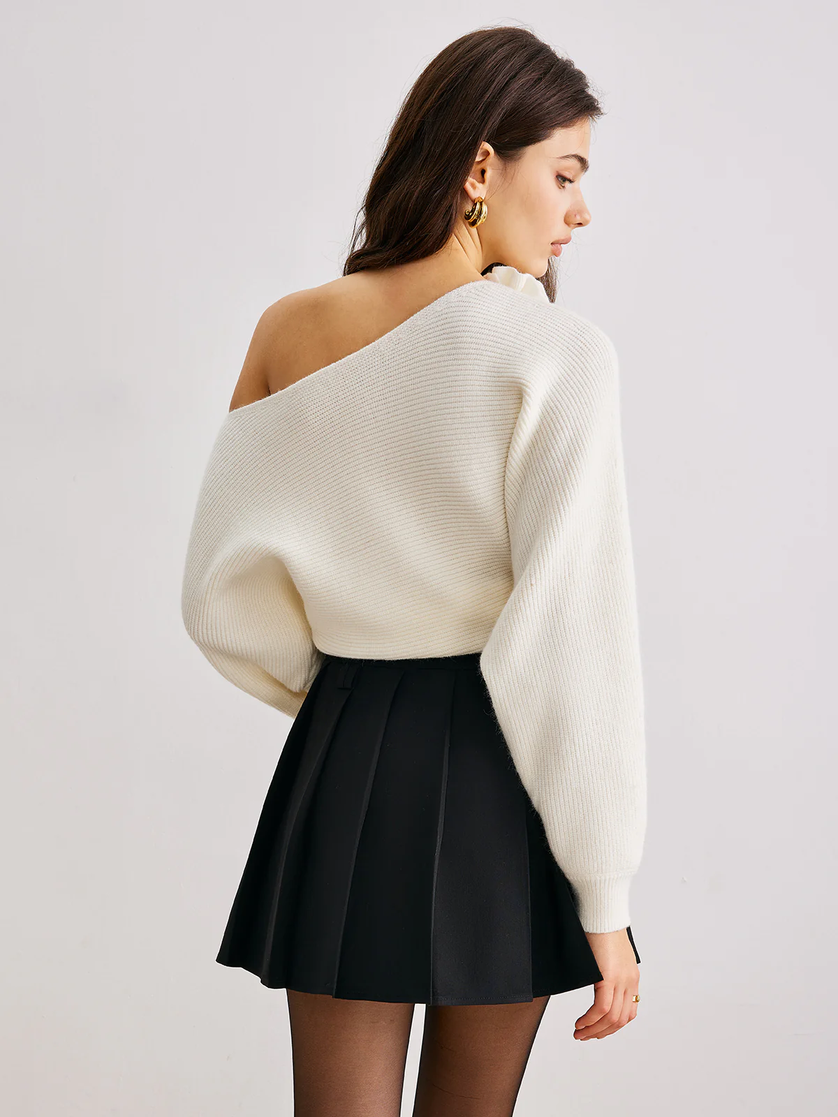 Pleated Mini Skirt Without Belt - Takermore