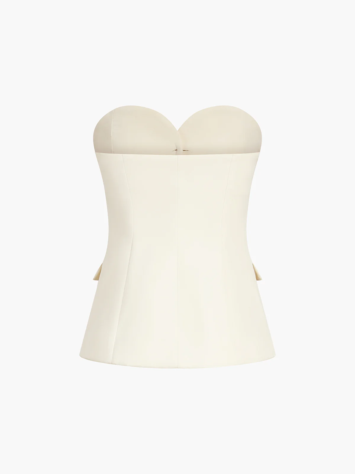 Sweetheart Button Up Tube Top - Takermore