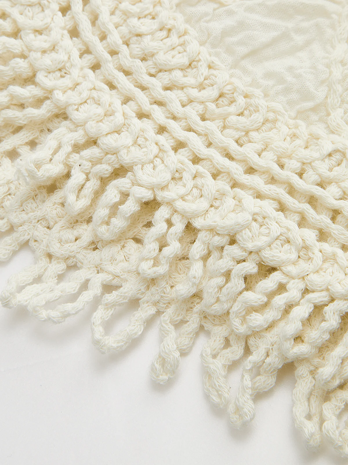 Semi-Sheer Crochet Lace Floral Detail Tank Top - Takermore