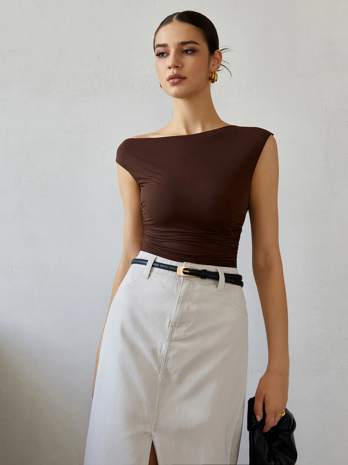 Backless Tie Back T-Shirt - Takermore