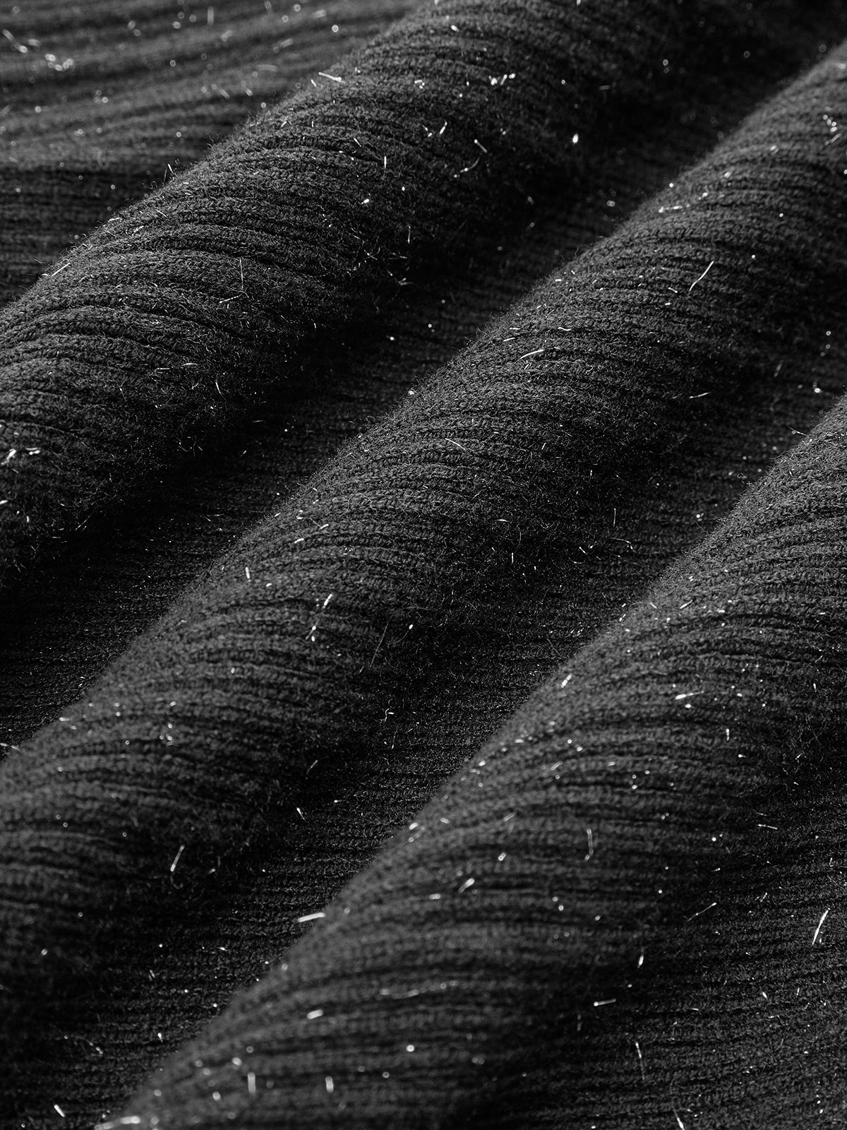 Rhinestone Decor Plain Sweater Dress - Takermore