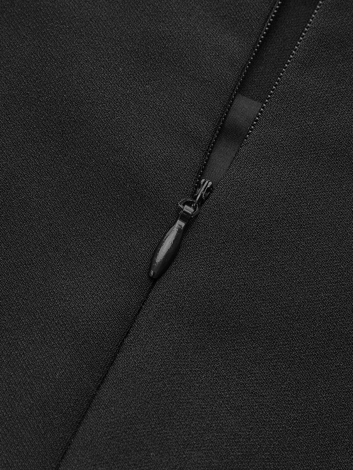 Beaded Tulle Trim A Line Skirt - Takermore