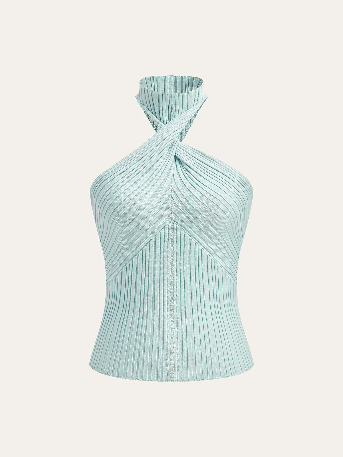 Ribbed Halter Knit Top - Takermore