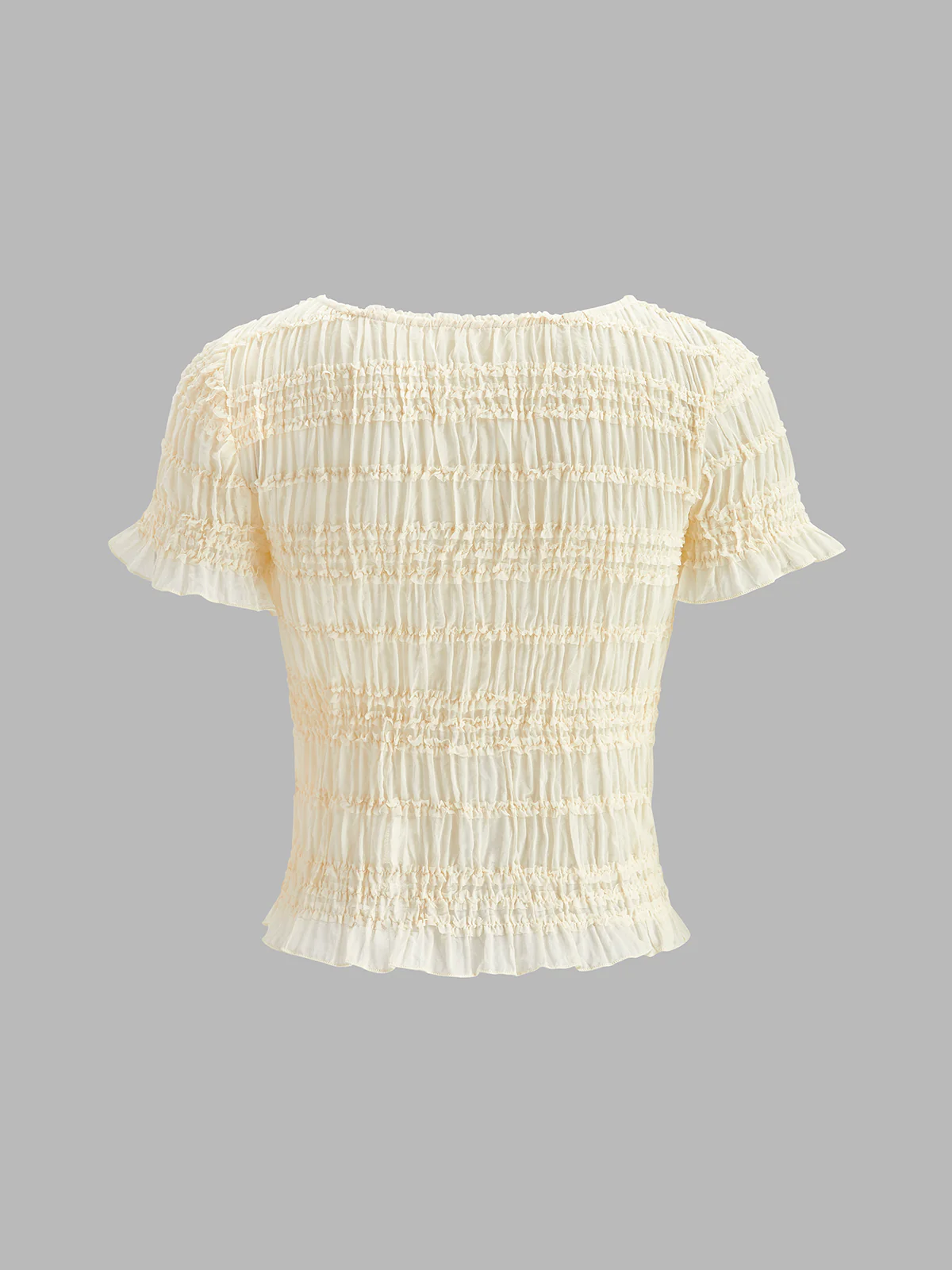 Ruffled Crop Top Skirt Set - Takermore