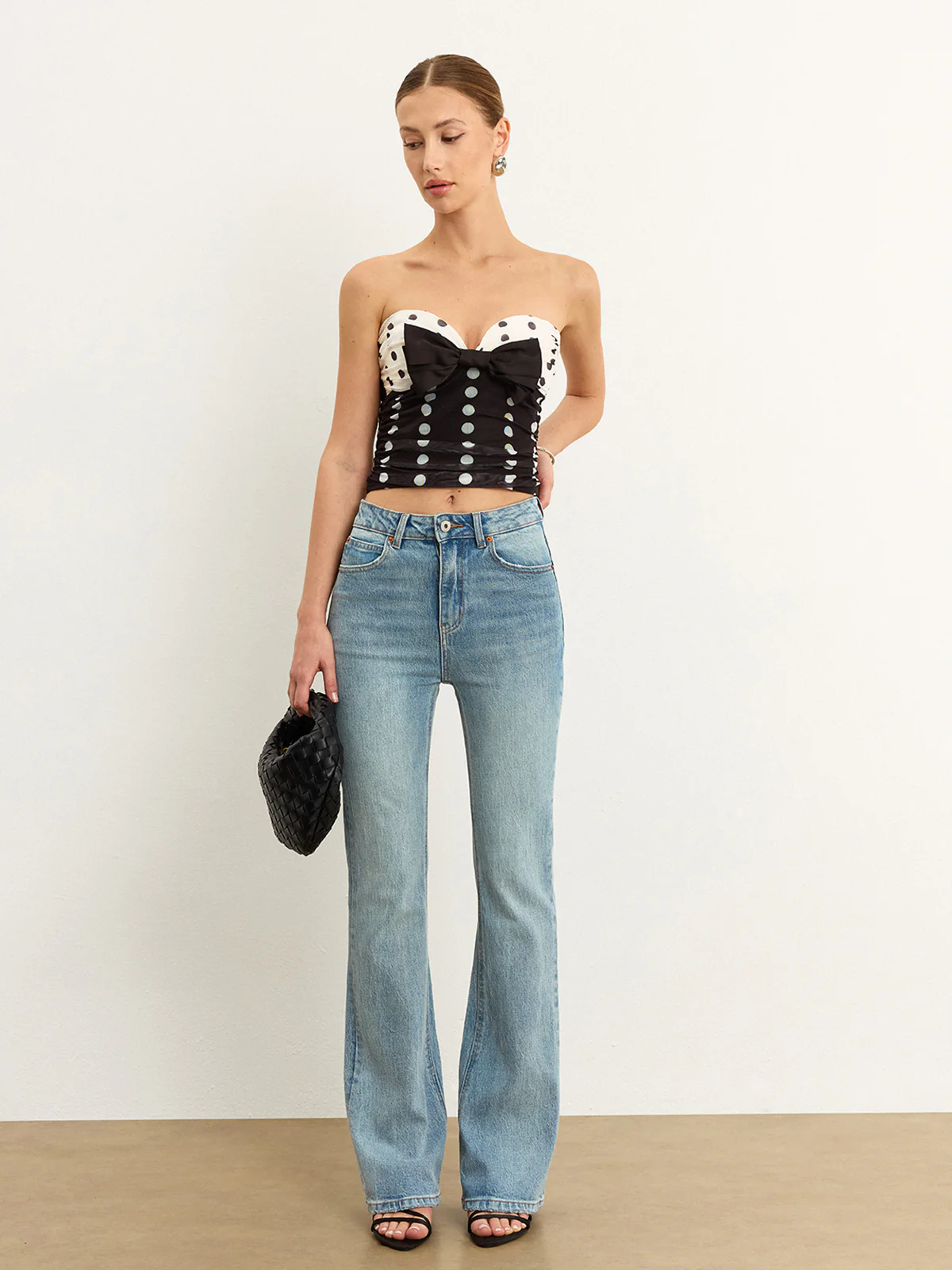 Polka Dot Bow Tube Top - Takermore