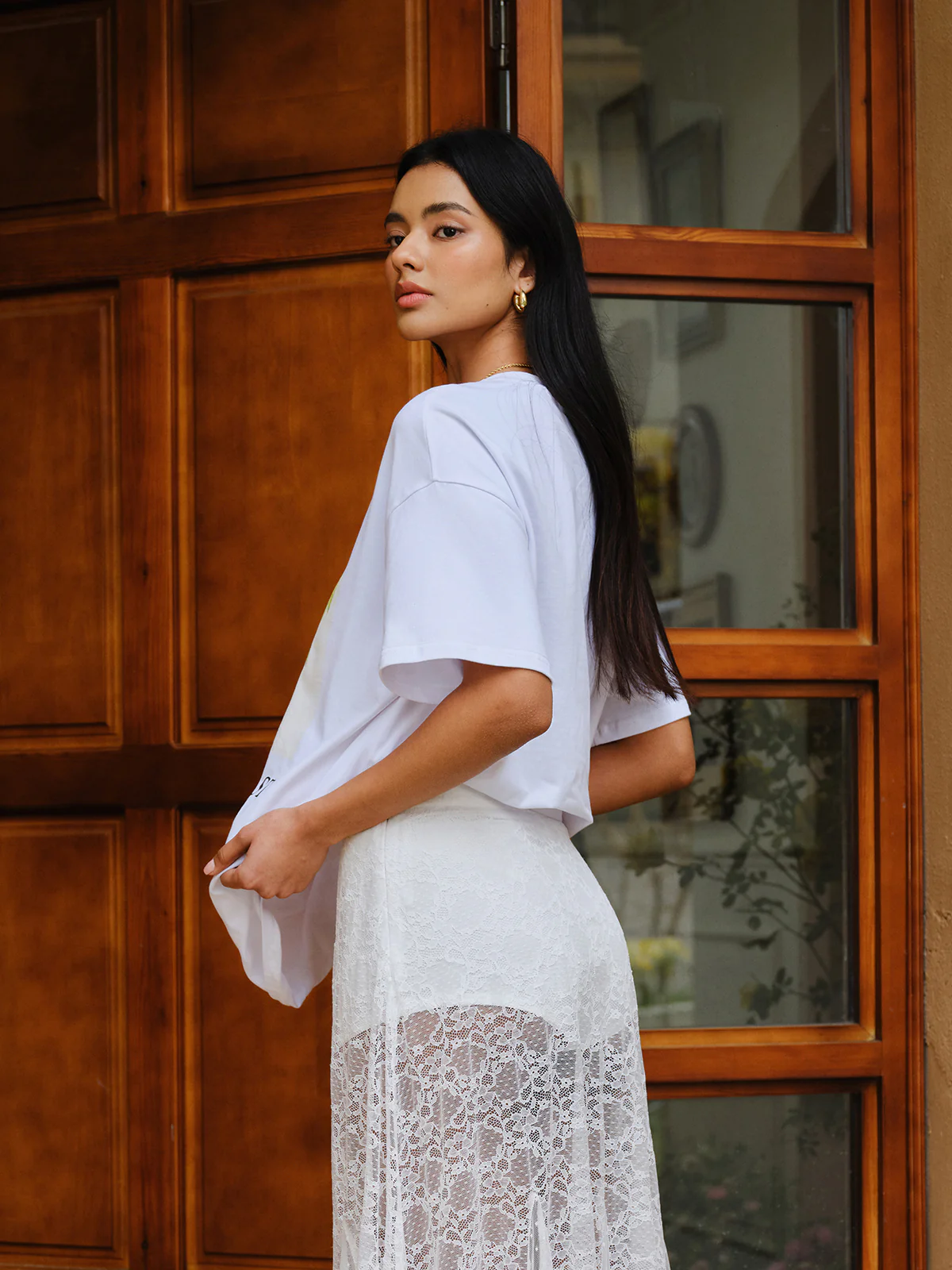 Cotton Print Oversized T-Shirt - Takermore