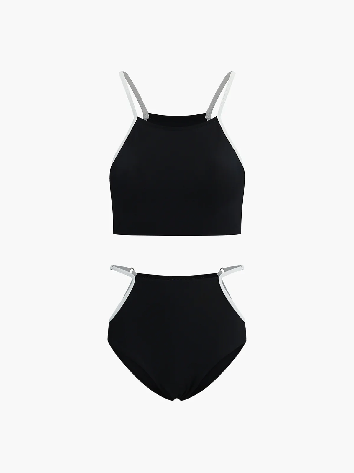 Contrast Binding Cutout Bikini Set - Takermore