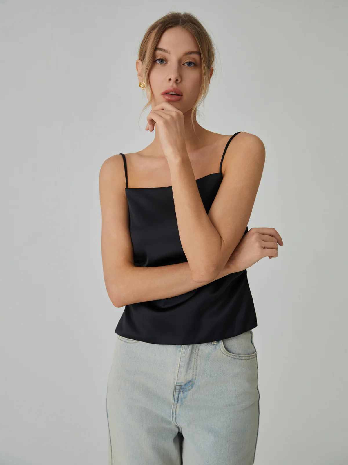 Knotted Backless Cami Top - Takermore