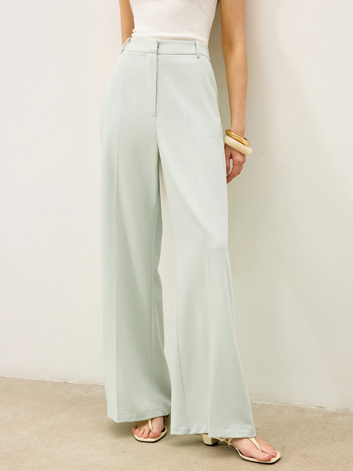 High-Waisted Wide-Leg Pants - Takermore