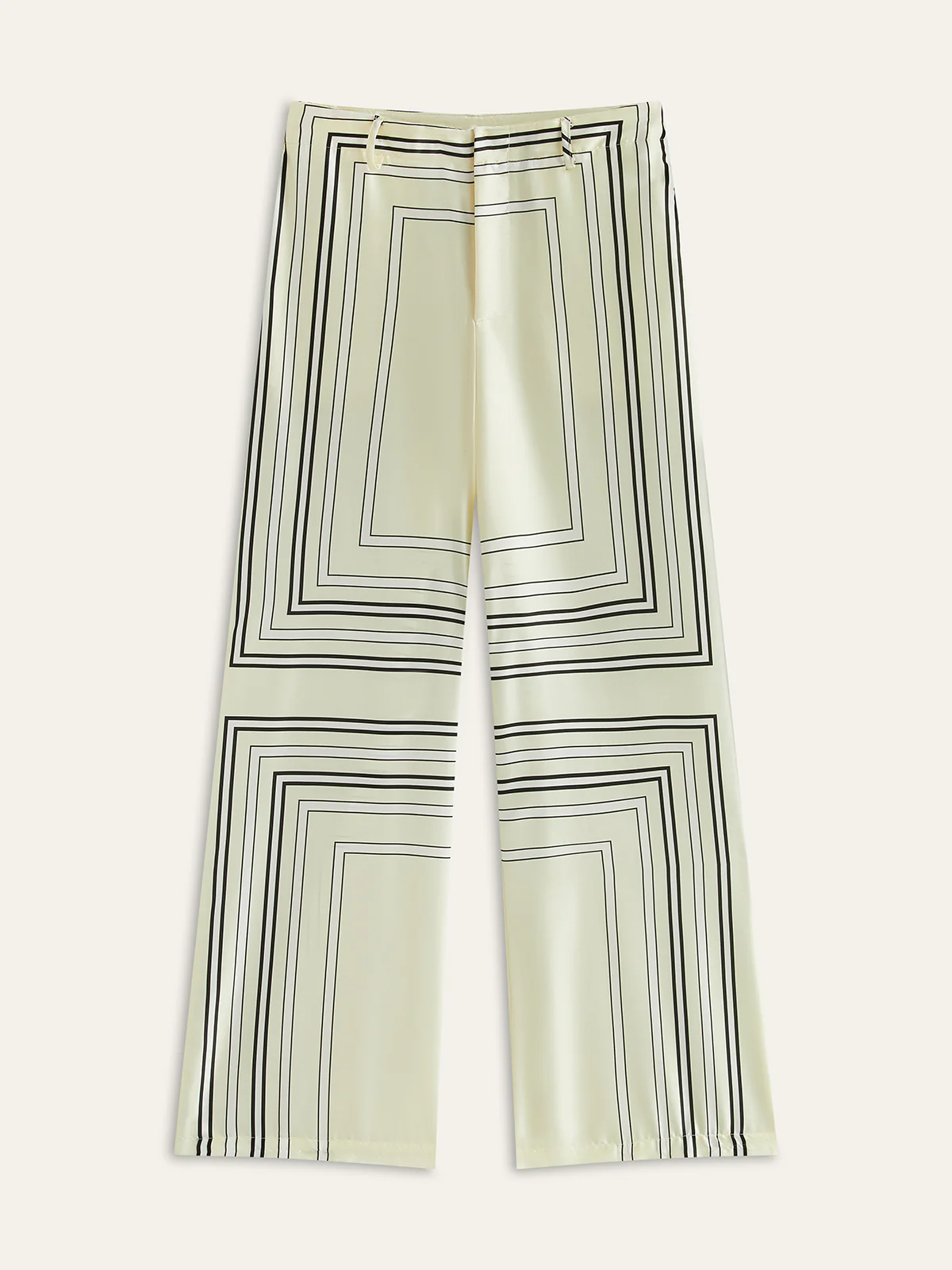 Striped Mid-Rise Pants - Takermore