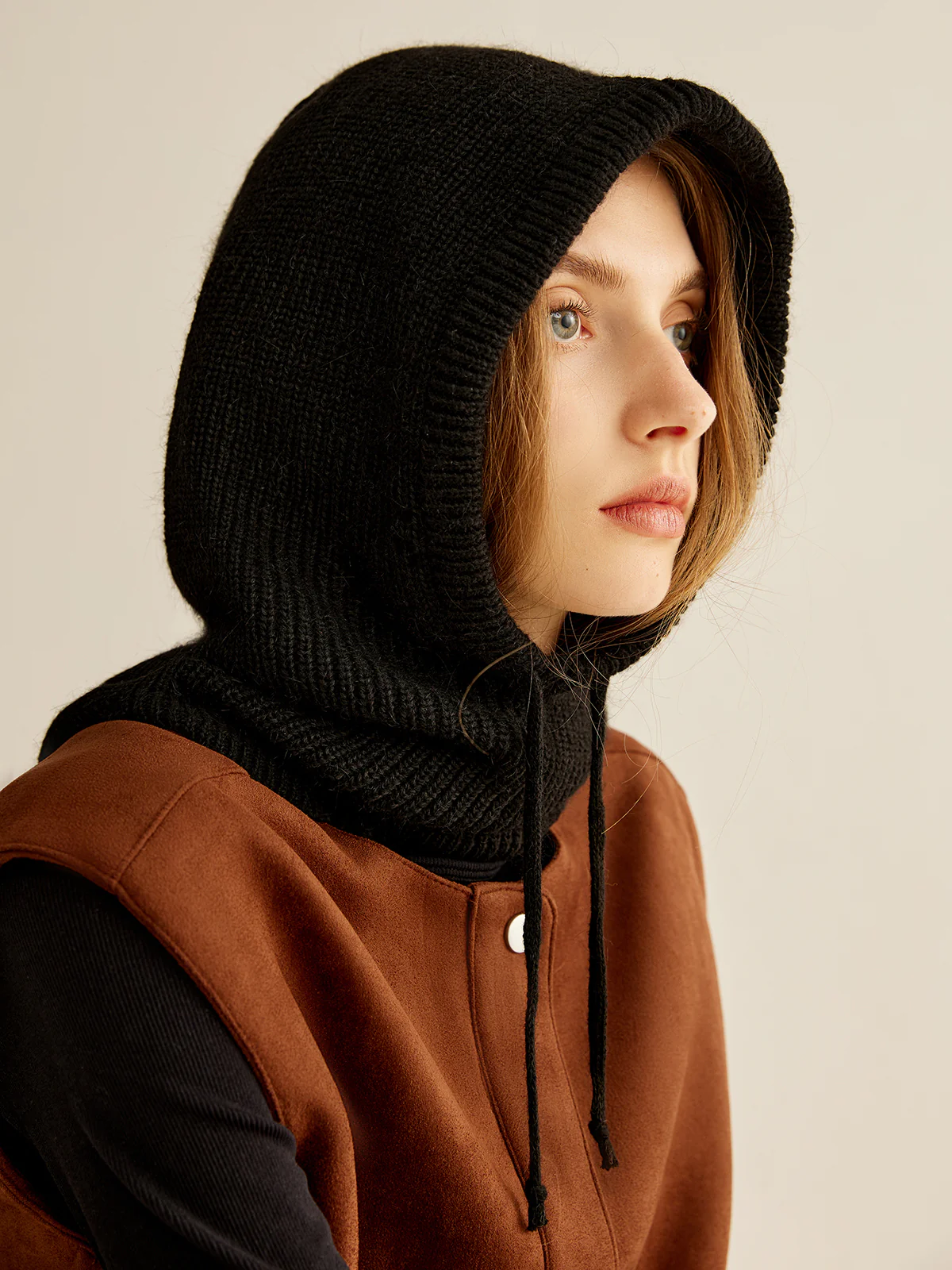 Drawstring Warm Balaclava Hat - Takermore