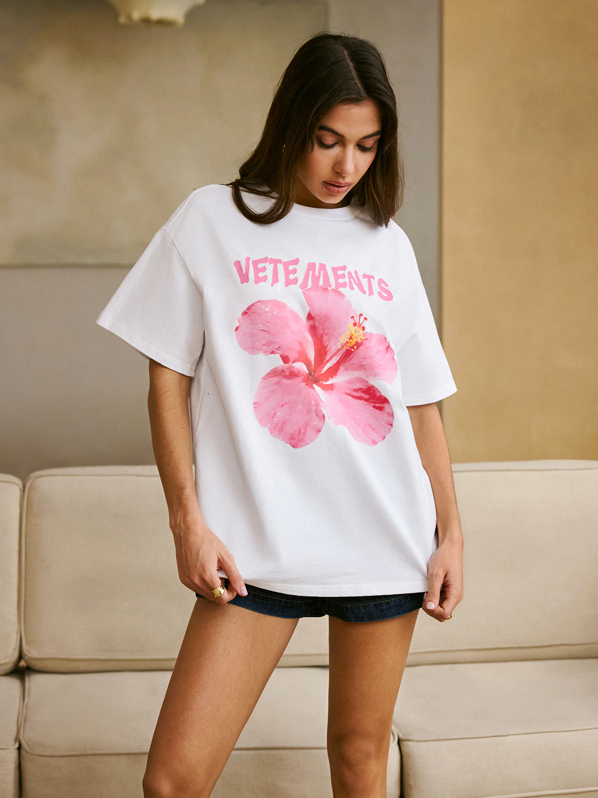 Cotton Crew Neck Print T-Shirt - Takermore