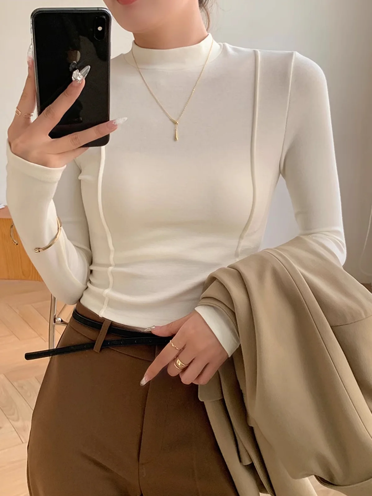 Plain Jersey Piping T-Shirt - Takermore