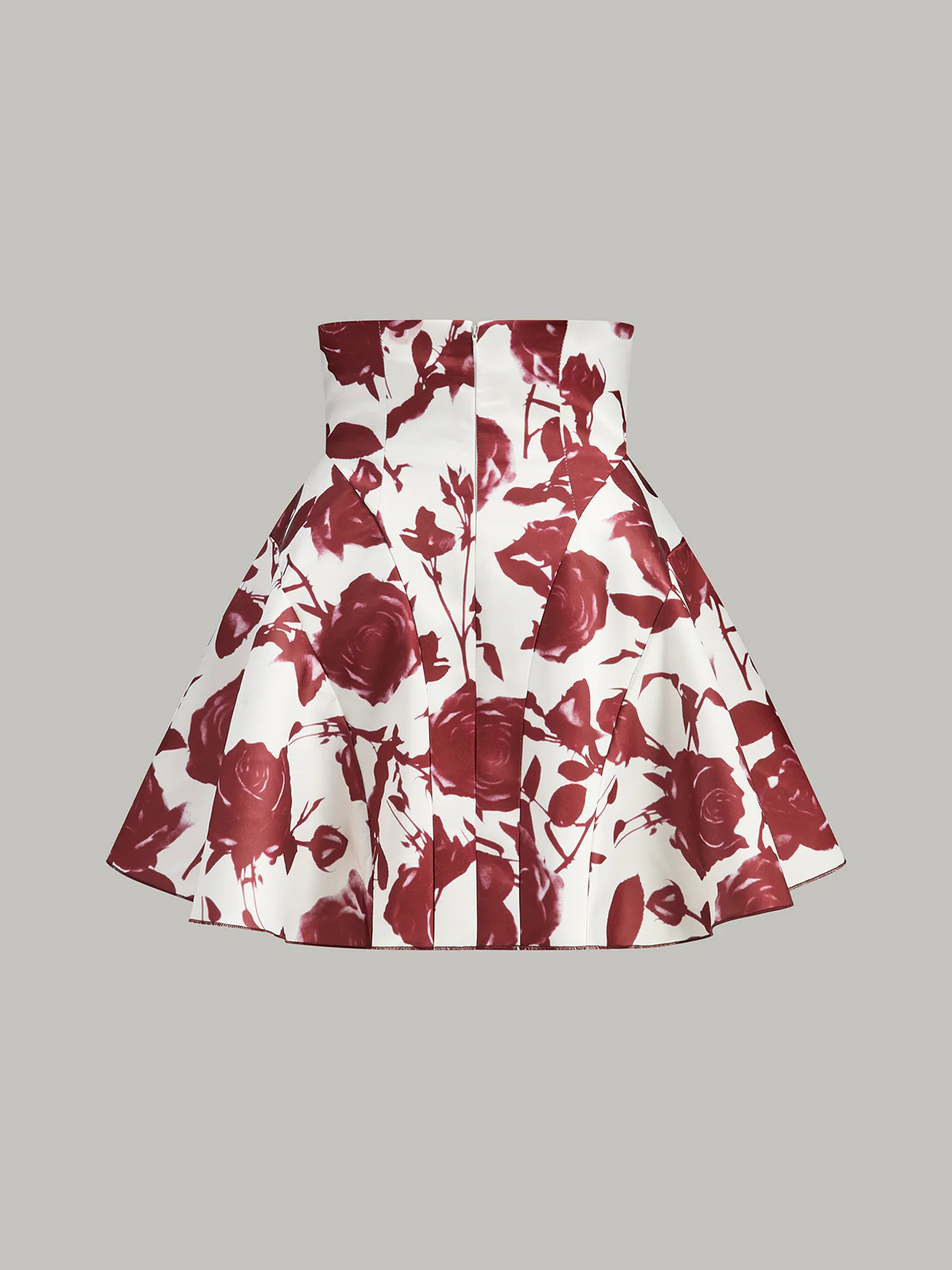 Floral Print Button-Detail Skirt - Takermore