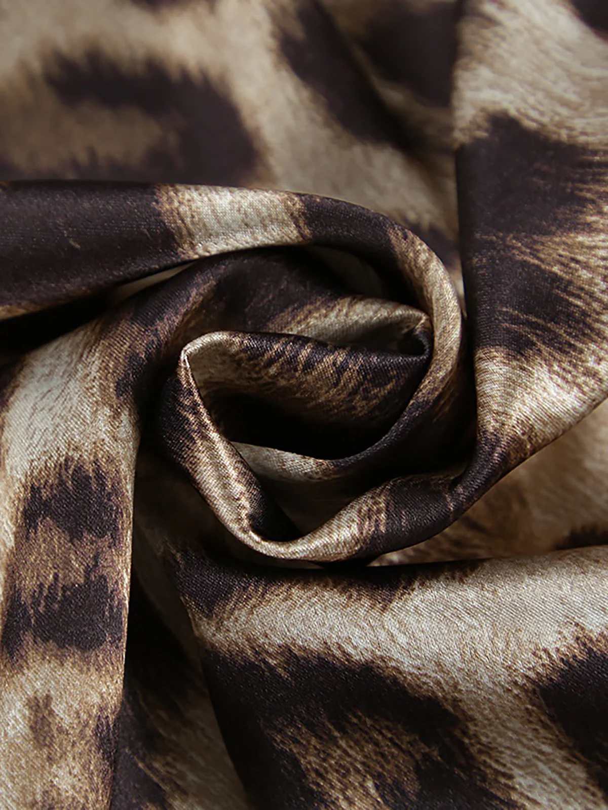 Leopard Print Slim Maxi Skirt - Takermore