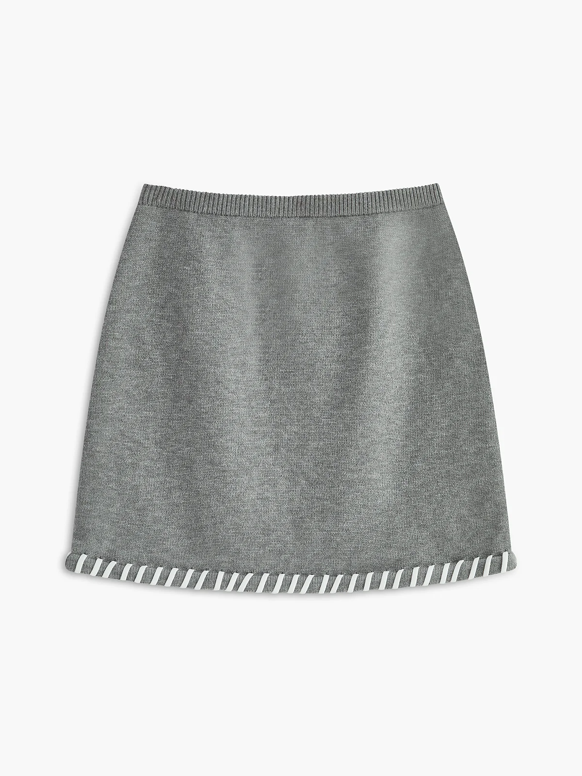 Contrast Trim Sleeveless Skirt Set - Takermore