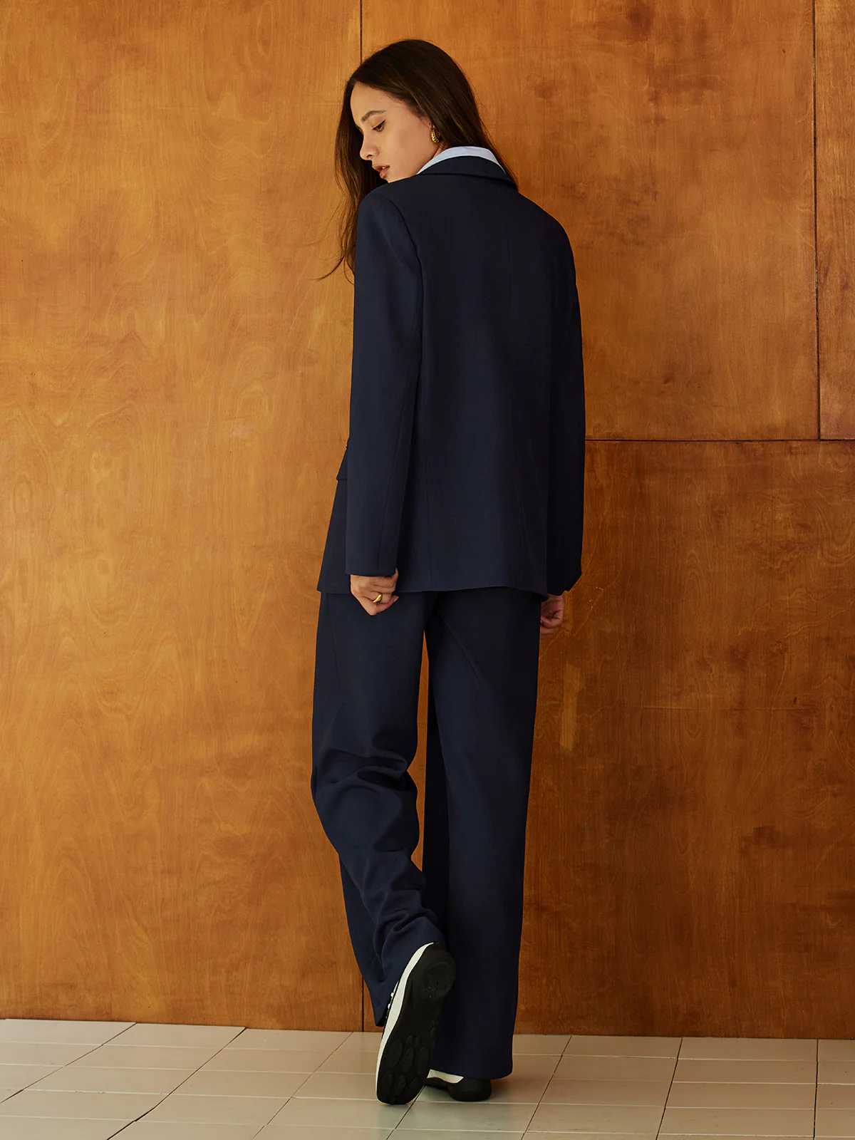 High-Waist Belted Long Pants - Takermore