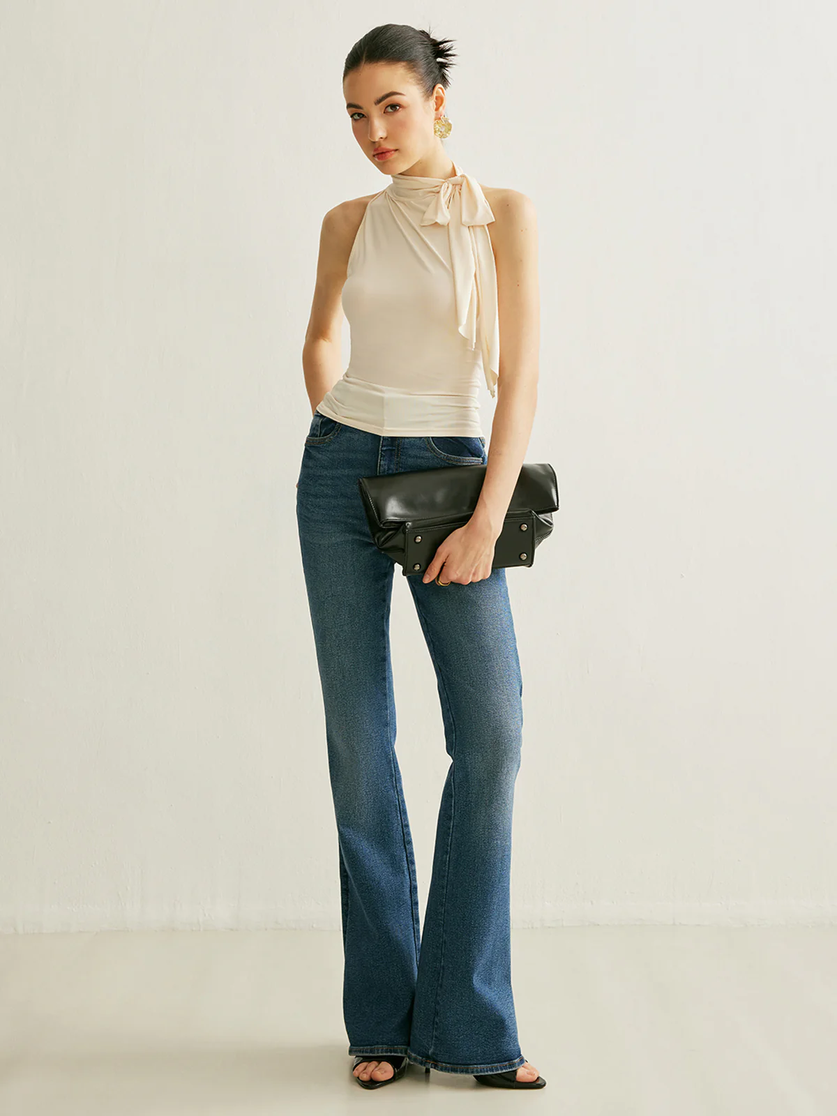 Tie Neck Halter Top - Takermore