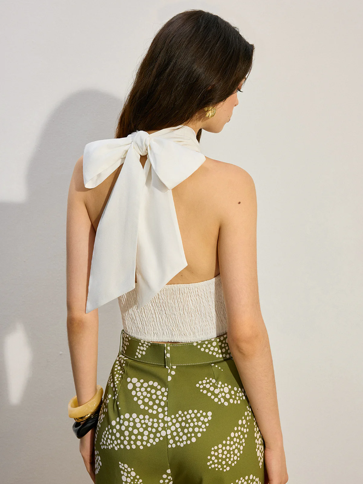 Cross Halter Cut-Out Tank Top - Takermore