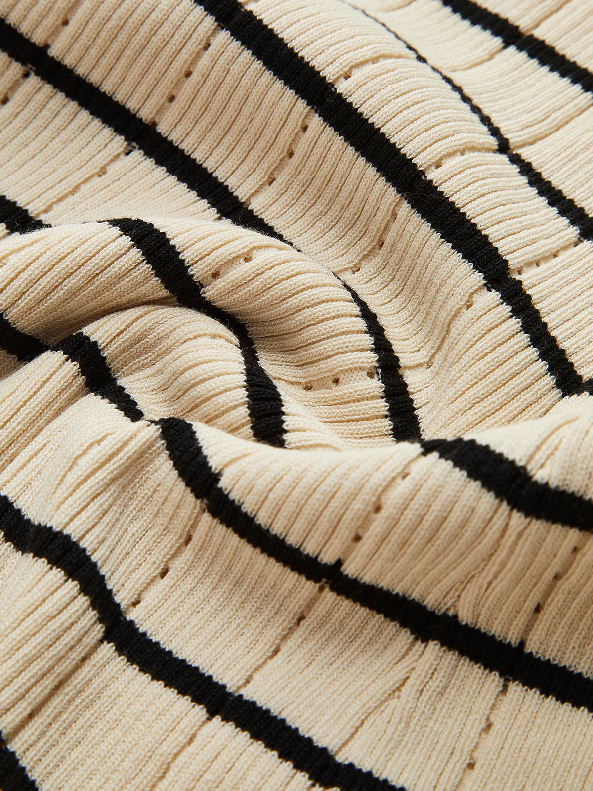 Ruffle Striped Sweater Cami Dress - Takermore