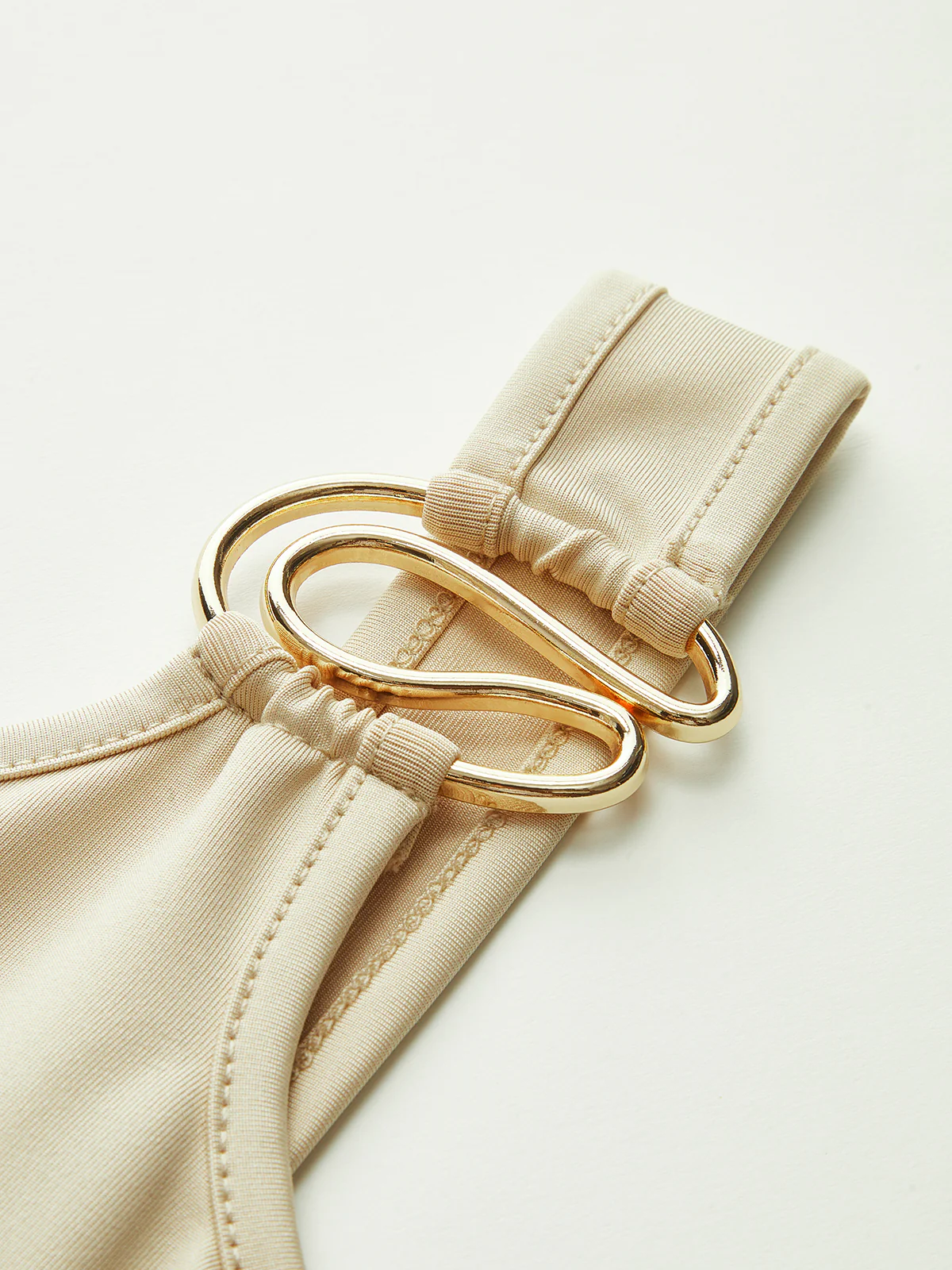 One-Shoulder Ring-Detail Tank Top - Takermore