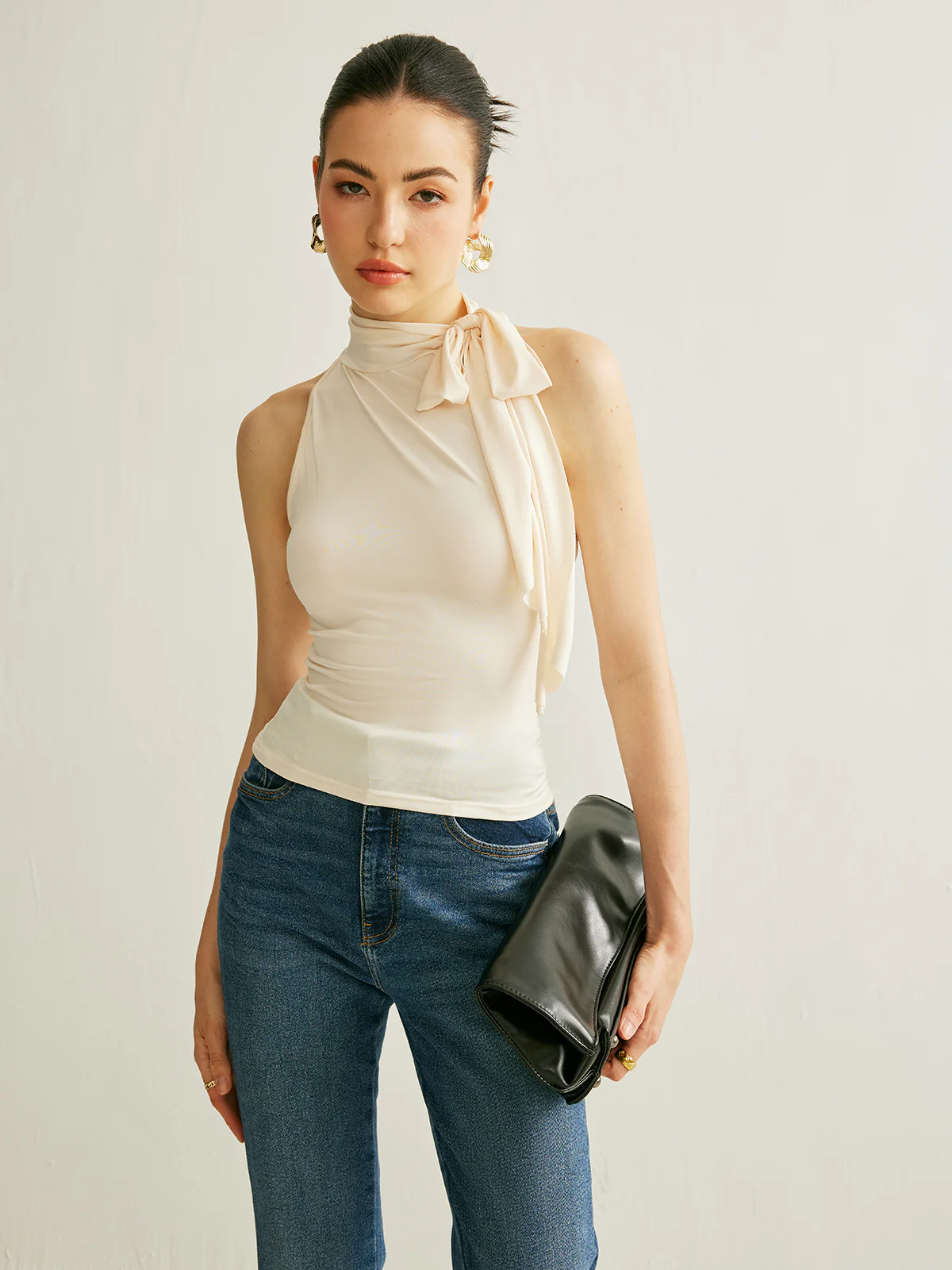 Tie Neck Halter Top - Takermore