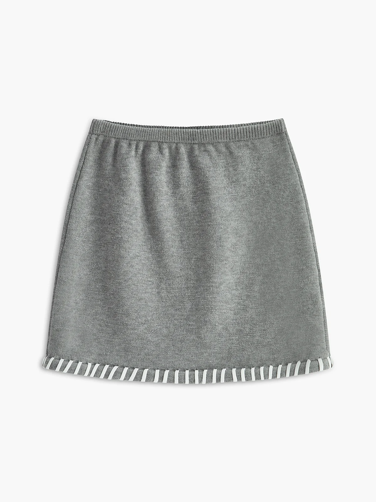 Contrast Trim Sleeveless Skirt Set - Takermore