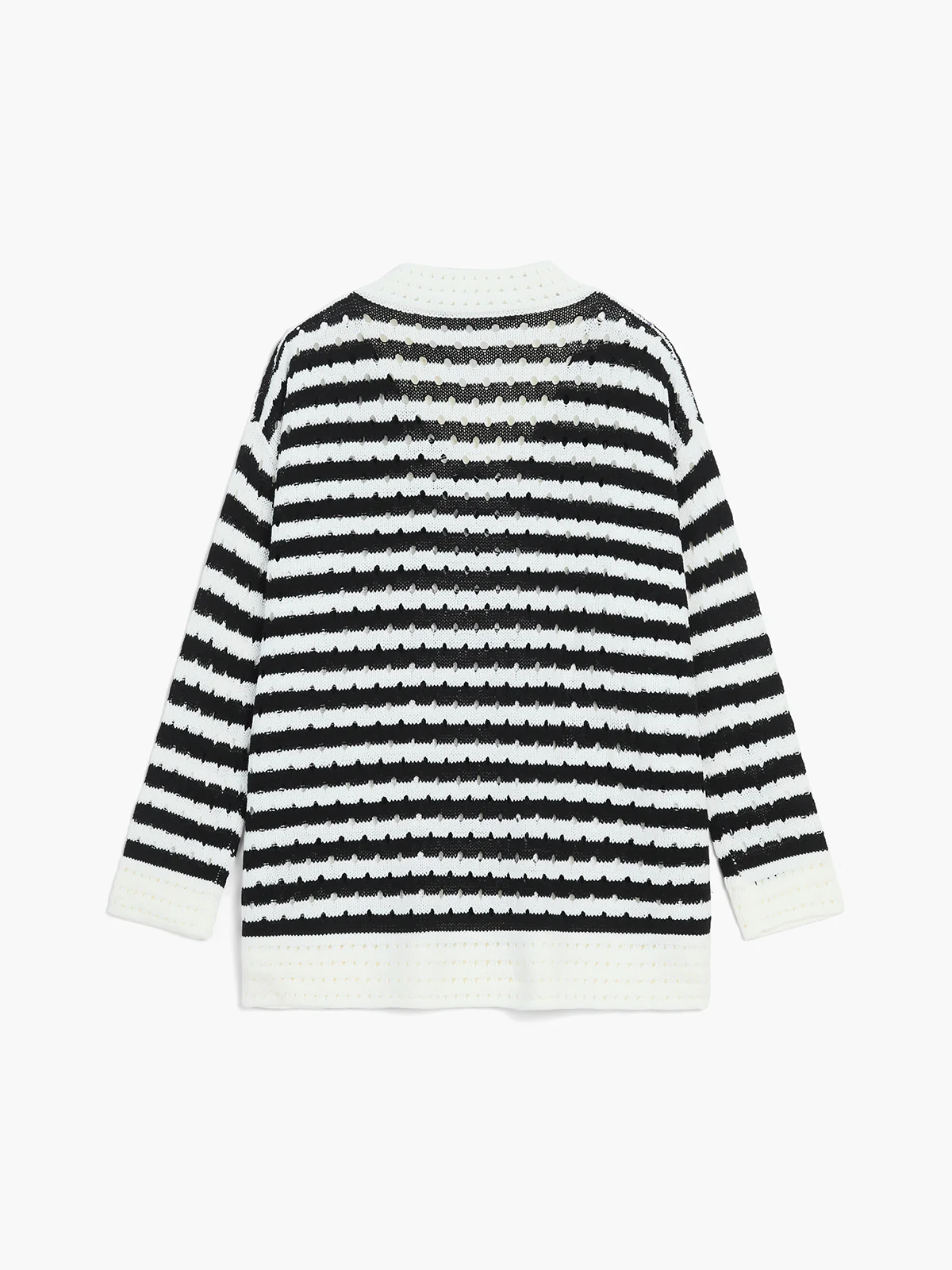 Oversized Seawave Stripe Sweater - Takermore