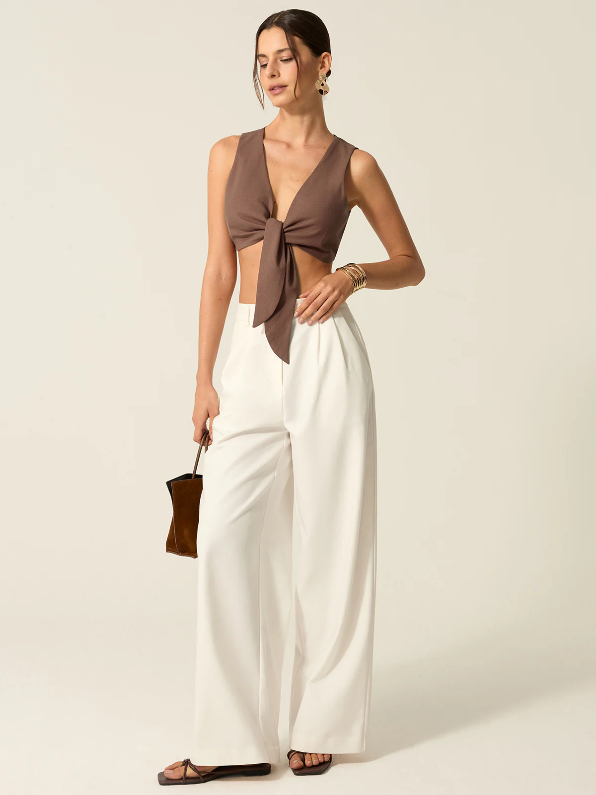 Tie-Front Crop Top - Takermore