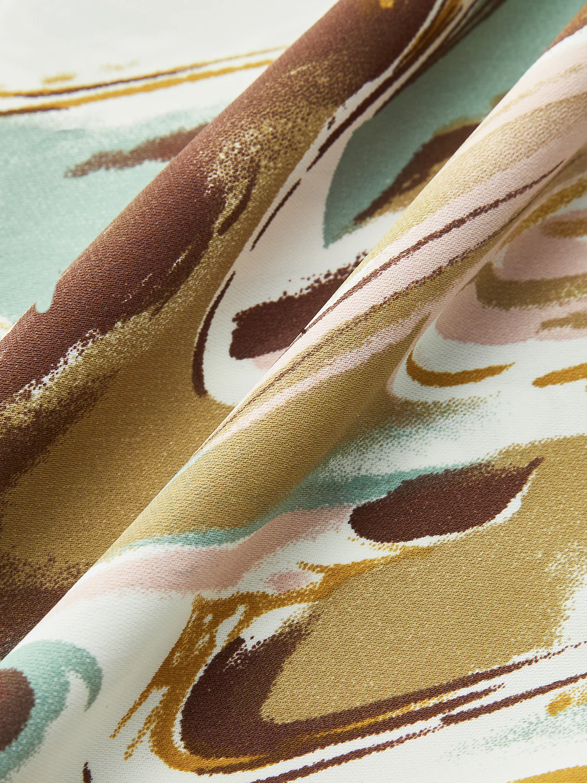 Abstract Print Wide-Leg Pants - Takermore