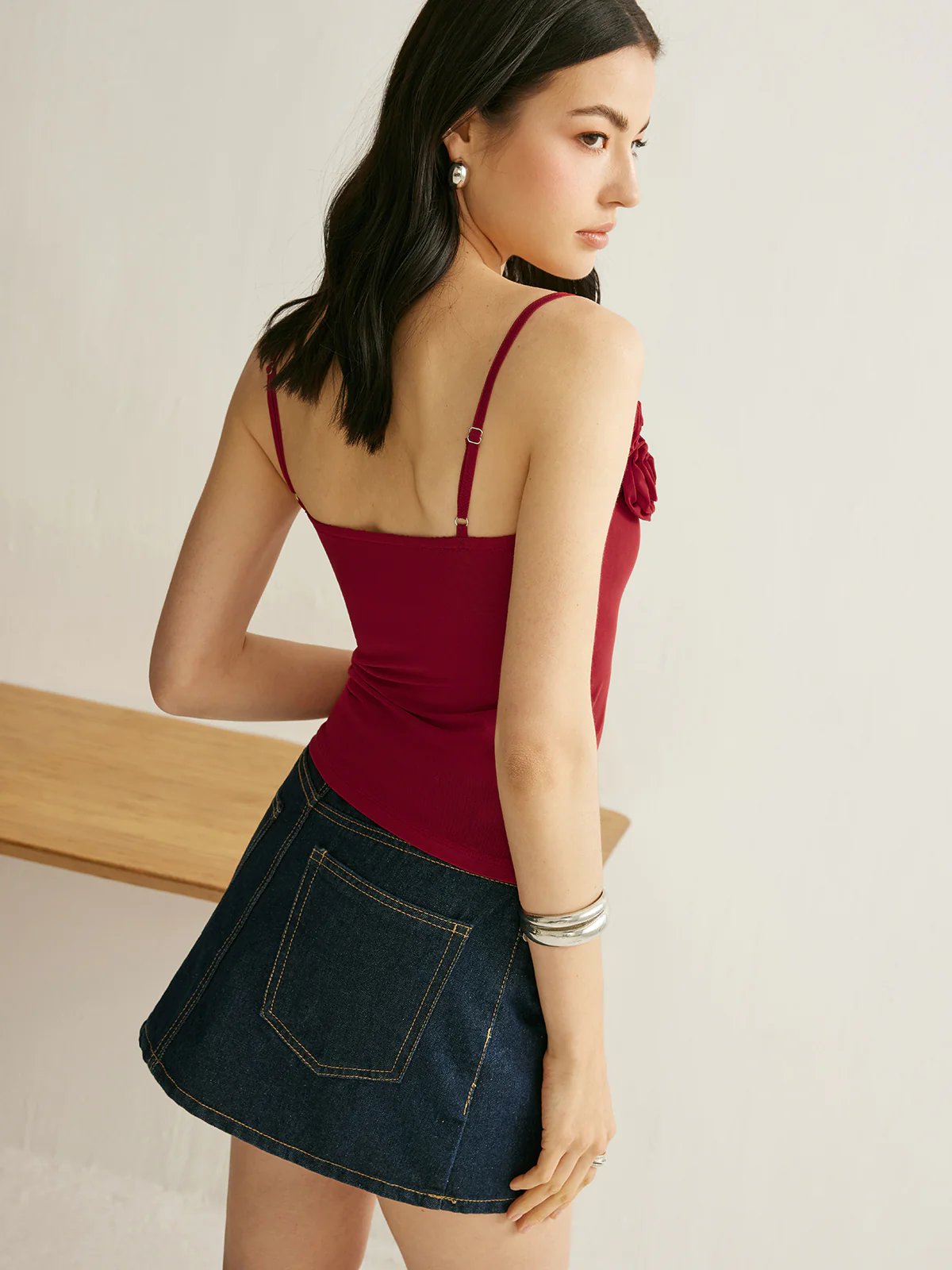 Floral Detail Cami Top - Takermore