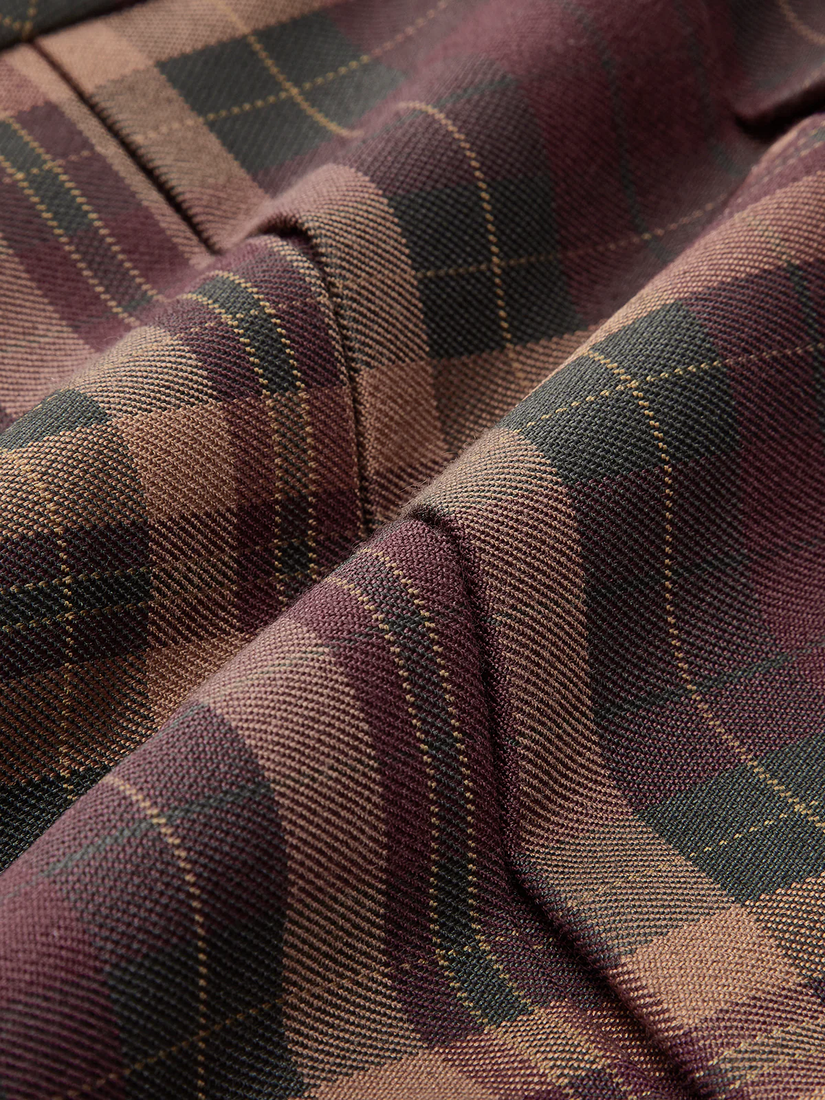 Checked Pleated Mini Skirt - Takermore